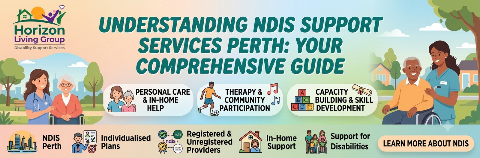 NDIS support services Perth guide with personal care, in-home support, and community participation