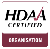 HDAA Certified Organisation accreditation mark